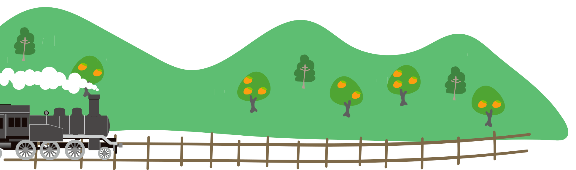 坊ちゃん列車のイラスト